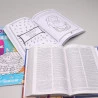 Kit Bíblia Minha Jornada com Deus NVI Turminha + Tapete Gigante + 365 Histórias Bíblicas Para Colorir | Pequenos Adoradores