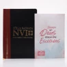 Kit Bíblia NVI Letra Grande Duotone Slim + Jornada Através das Escrituras Deus | Estudo Diário