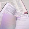 Kit Bíblia Sagrada NAA Rosas + Harpa + Eu e Deus | Vivendo Pela Graça