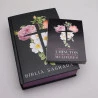 Kit Bíblia KJA Letra Hipergigante + Devocional 3 Minutos de Sabedoria Para Mulheres | Flores Cruz | Pleno Perdão 