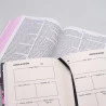 Kit Bíblia de Estudo KJA | Rose + Meu Diário de Oração Flor | Divina Providência