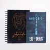 Kit Planner Masculino Leão Ilustrado Azul + Devocional Eu e Deus Jesus Saves | Herança Eterna 