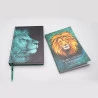 Kit Bíblia ACF Capa Dura Leão Azul + Harpa Avivada e Corinhos Leão Aslam | Louvando ao Senhor 