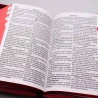 Bíblia Sagrada | RC | Harpa Avivada e Corinhos | Letra Hipergigante | Capa Pu | Bordô | Índice | Zíper