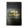 A Bíblia do Capelão | RC | | Letra Hipergigante | Harpa Avivada e Corinhos | Capa PU | Luxo | Preta