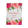 Bíblia Sagrada | Letra Jumbo | ARC | Capa Dura | Floral Rosa