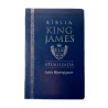 Bíblia King James Atualizada | KJA | Letra Hipergigante | Capa Coverbook Azul