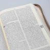 Nova Bíblia Pastoral | Letra Normal | Luxo | Tamanho Médio | Creme | Zíper