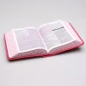 Bíblia de Estudo da Mulher Sábia Para Evangelismo | RC | Harpa Avivada e Corinhos | Letra Média | Capa PU | Buquê Vermelho