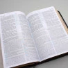 Bíblia de Estudo | King James Fiel 1611 | Letra Grande | Capa PU | Marrom/Preto