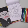 Kit Pequena Artista | Queime Este Diário | Preto + Megakit Para Colorir | Meninas