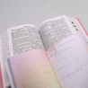 Kit Bíblia RC Harpa Letra Hipergigante Rosa Índice + Eu e Deus Meu Amado | Mulher de Fé