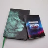 Kit Bíblia ACF Gigante Leão Azul + Devocional Palavras de Jesus em Vermelho Nébula | Plena Sabedoria 
