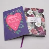 Bíblia Grife e Rabisque ACF Floral Roxa + 48 Cartões Para Todos os Momentos | Abraço em Palavras | Viva em Harmonia 