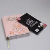  Kit Bíblia da Pregadora RA | Rosa/Verde + Abas Adesivas Flores Cruz | Procurando a Paz