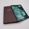 Kit Bíblia AEC Letra Grande Montanha + Abas Adesivas Leão Azul | Paz Perfeita
