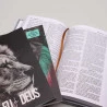 Kit Bíblia Grife e Rabisque ACF Reis dos Reis + Eu e Deus + Abas Adesivas Leão de Judá | Tempo de Sabedoria  