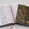 Kit Bíblia Sagrada ACF Letra Gigante Leão Ouro + Devocional Eu e Deus | Caminhos Para Sabedoria