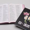 Kit Bíblia NVI Slim + Devocional Eu e Deus | Flores Cruz | Amor a Palavra 