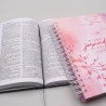 Kit Bíblia Grife e Rabisque ACF | Coração + Planner Minha Jornada Diária | Rose | Poder e Amor 