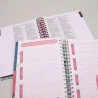 Kit Bíblia Anote a Palavra NVI + Planner Minha Jornada Diária | Verde e Rosa | Os Planos de Deus 