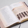 Bíblia de Estudo Arqueológica | NVI | Letra Média | Luxo | Vinho e Cinza