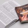 Kit Bíblia ACF Letra Gigante | Leão Dourado + Devocional Pentecostal Lettering | Sementes de Esperança 