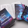 Kit Bíblia AEC Letra Grande Roxa + Abas Adesivas Nébula | Paz Perfeita