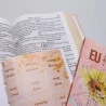 Kit Bíblia RC Jumbo | Harpa Avivada | Girassol + Eu e Deus + Abas Adesivas Lettering | Vivendo Pela Fé 