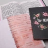 Kit Bíblia RC Jumbo | Harpa Avivada Círculo Floral + Eu e Deus + Abas Adesivas Flores Cruz | Vivendo Pela Fé 