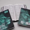 Kit Bíblia KJA Slim + Eu e Deus + Abas Adesivas | Leão Azul | Caminhando Com Ele 