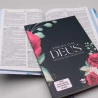 Kit Bíblia RC Slim Floral + Jornada com Deus Através das Escrituras | Mulher Virtuosa