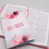  Kit Nova Bíblia Viva Flores + Devocional Eu e Deus | Deus | Oração Divina 