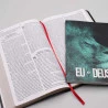 Kit Nova Bíblia Viva Preta + Devocional Eu e Deus Leão Azul | Oração Divina 
