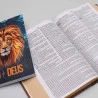 Kit Bíblia de Estudo KJA Letra Hipergigante | Vintage + Devocional Eu e Deus Alfa e Ômega | Adorável Sabedoria 