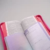 Kit Bíblia RC Harpa Letra Hipergigante Pink Índice Zíper + Eu e Deus Meu Amado | Mulher de Fé